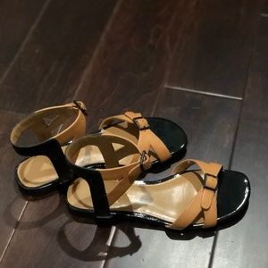 3.1 Phillip Lim Sandals in Tan & Black